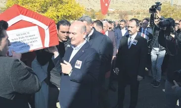 Şehit babası oğluna kavuştu