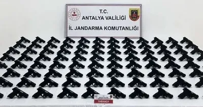 100 tabanca yakalandı