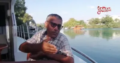Manavgat Irmağı’nda tepki çeken görüntü: Teknelerin konuşlandığı bölge siyaha büründü | Video