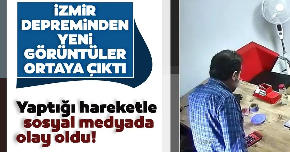 Izmir Depreminden Yeni Goruntu Ortaya Cikti Yaptigi Hareketle Sosyal Medyada Olay Oldu Son Dakika Haberler
