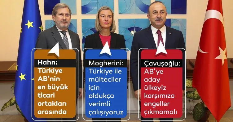 AB heyeti Ankara’da... Çavuşoğlu’ndan önemli mesajlar!
