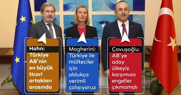 AB heyeti Ankara'da... Çavuşoğlu'ndan önemli mesajlar!