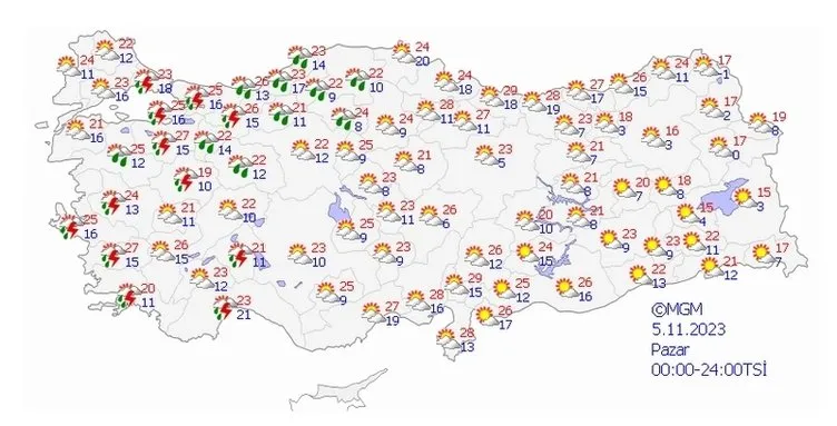 Bugün hava nasıl olacak, fırtına mı çıkacak? 5 Kasım İstanbul, Ankara, İzmir hava durumu |  Son dakika Meteoroloji uyarı verdi!
