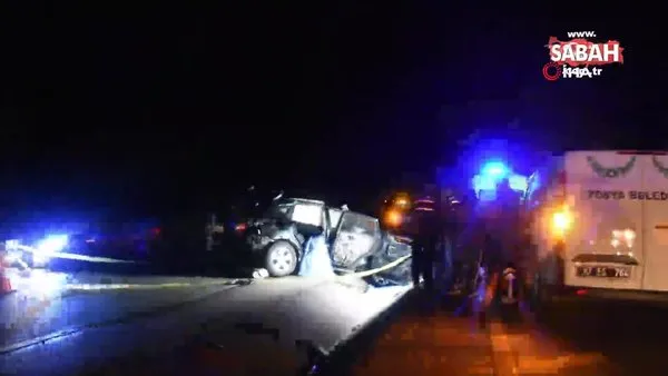 Kastamonu'da otomobil ile otobüs kafa kafaya çarpıştı: 2 ölü 16 yaralı | Video