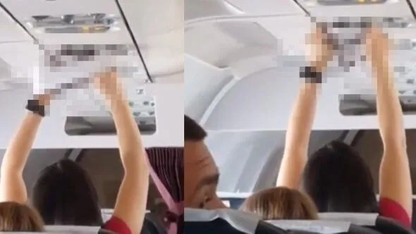 Hostesler gördükleriyle şoka uğradı! Uçaktaki diğer yolculara aldırmadan yaptılar