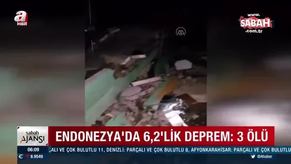 Son dakika! Endonezya'da 6,2 büyüklüğünde deprem! Ölü ve yaralılar var | Video