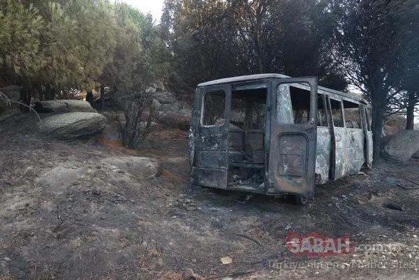 Marmara Adası'ndaki yangının boyutu gün ağarınca ortaya çıktı