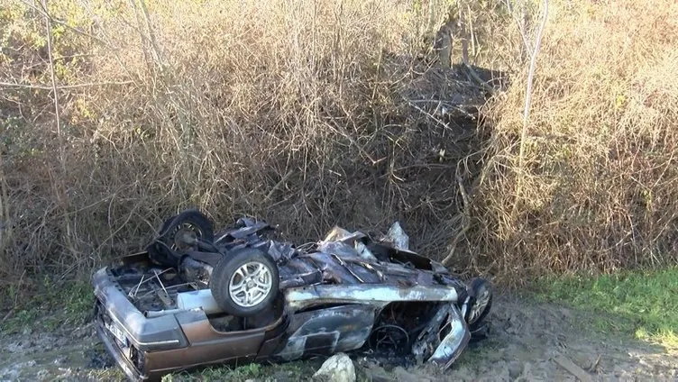 Çatalca’da araç şarampole yuvarlandı: 2 ölü 4 yaralı!