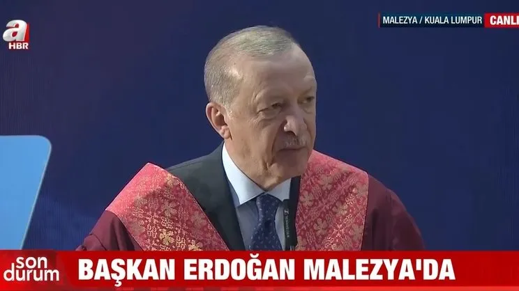 Başkan Erdoğan'a Malezya'da fahri doktora verildi!