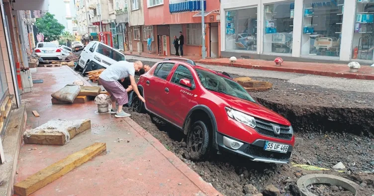 Samsun’u sel vurdu