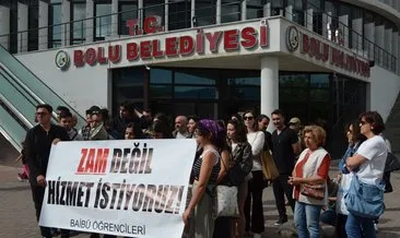 Bolu'da öğrencilerden ulaşım zammı tepkisi! #bolu