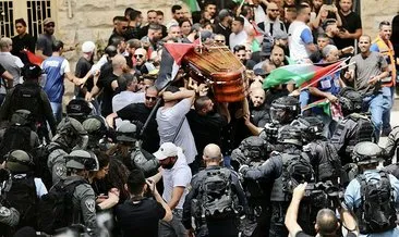 Son dakika | İsrail askerleri öldürdü yetmedi cenazesine müdahale etti: Ses bombası ve coplarla müdahale! Tabutu yere düştü