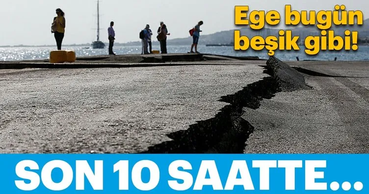 Son dakika: Ege’de 3 ayrı deprem!