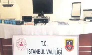 Sahte çek operasyonu