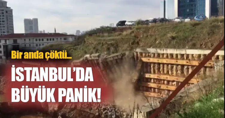 Ataşehir’de toprak kayması