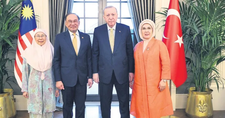 Erdoğan, Malezya Başbakanı’nı kabul etti