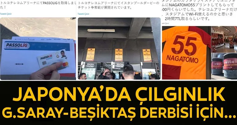 Japonya’da Galatasaray - Beşiktaş çılgınlığı