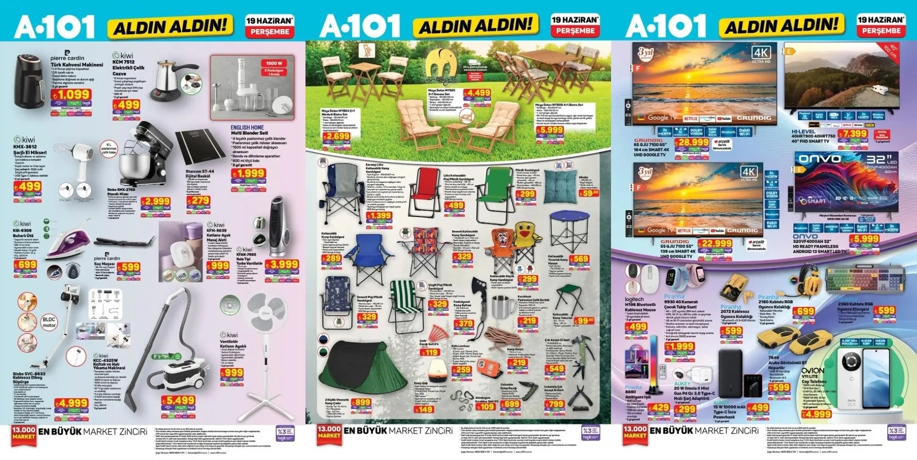 CAZİP FIRSATLAR! A101 aktüel 19 Haziran kataloğu: Koltuk ve halı yıkama makinesi, ütü, vantilatör, saç maşası