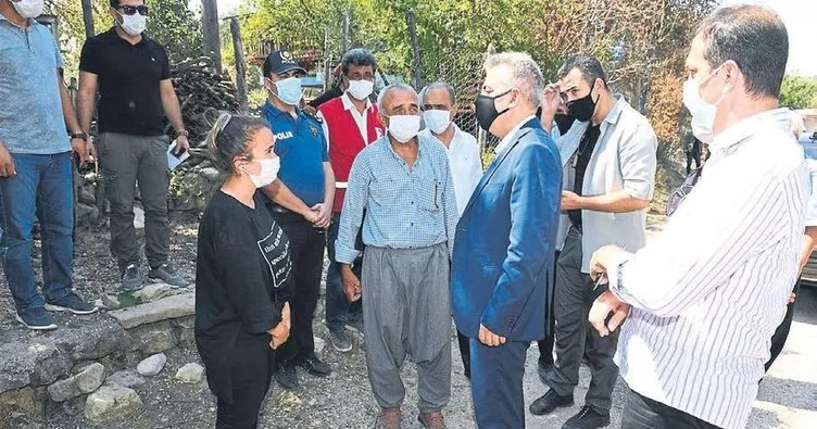 Vali Elban, şehit aileleri ve yangın mağdurlarını ziyaret etti