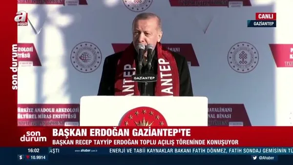 Başkan Erdoğan, Gaziantep'te toplu açılış töreninde konuştu | Video