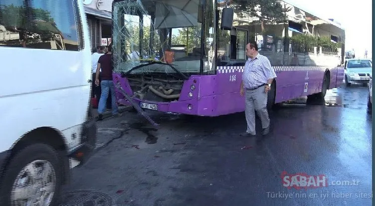 Avcılar’da İETT otobüsü 5 araca çarptı: 5 yaralı