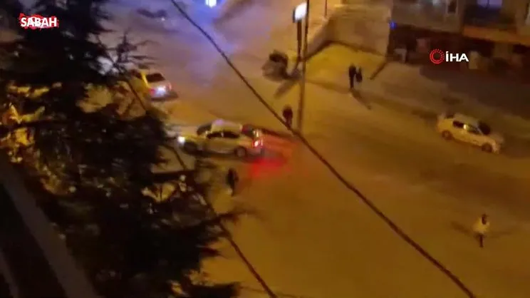 Otomobiliyle drift atan sürücü kendisini uyaran vatandaşlara tehditler savurdu | Video