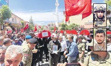 Şehitlerimizi uğurladık