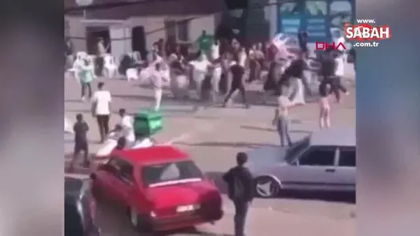Ataşehir'de sokak düğününde kavga çıktı! Sandalyeler havada uçuştu | Video