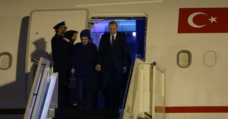 Başkan Erdoğan, Katar’daki temaslarının ardından yurda döndü