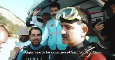 Bakan Pakdemirli, Marmara Denizi’nde dalış yaparak hayalet ağ çıkardı