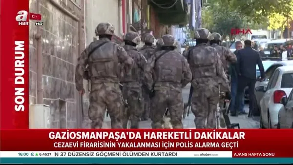İstanbul Gaziosmanpaşa'da cezaevi firarisinin yakalanması için polis alarma geçti