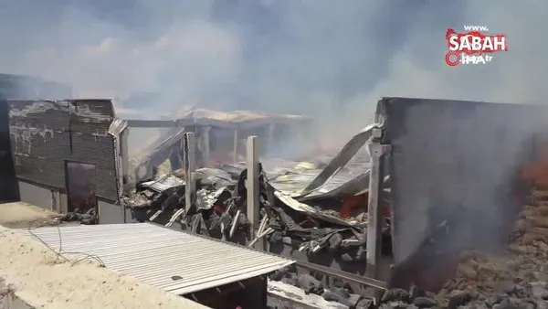 Gaziantep'teki fabrika yangınına müdahale 4 saattir sürüyor | Video