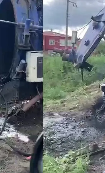 Tekirdağ’da skandal! Belediyeye ait araç dereye atık boşaltırken görüntülendi