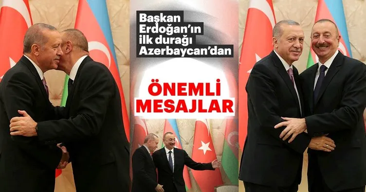 Cumhurbaşkanı Erdoğan ve İlham Aliyev ortak basın toplantısı düzenledi