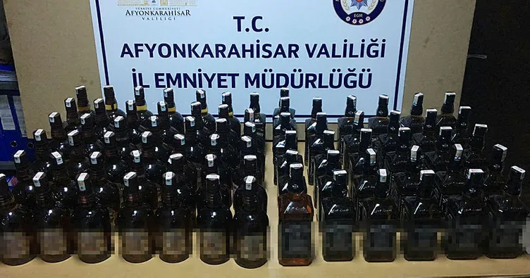 Afyonkarahisar’da kaçak içki operasyonu