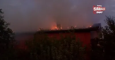 Tokat’ta ekmek fabrikasında yangın | Video