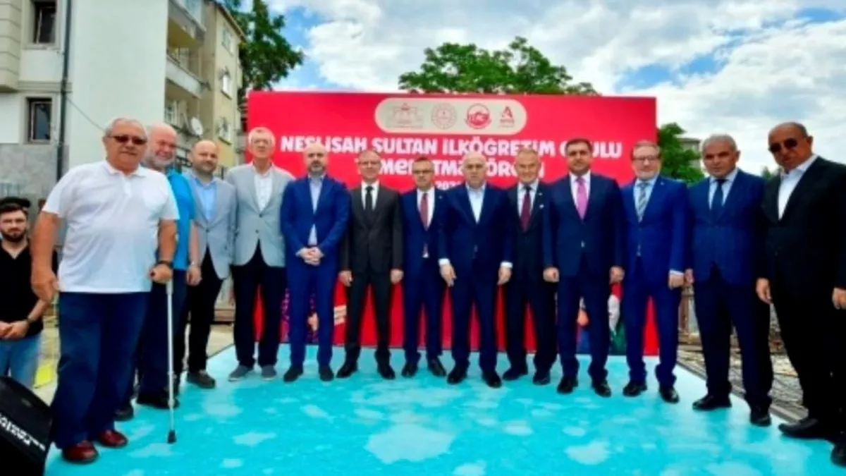 Neslişah Sultan İlkokulu temel atma töreni