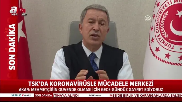 Bakan Akar: Mehmetçiğin güvende olması için gece-gündüz gayret ediyoruz | Video