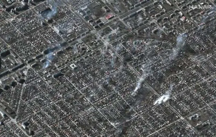 Son dakika: Uydu görüntüleri yayınlandı! Rusya’nın yoğun saldırılarına maruz kalan Mariupol harabeye döndü