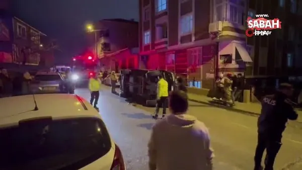 Gaziosmanpaşa’da kontrolden çıkan araç 6 otomobile çarptı | Video