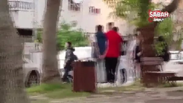 Gençlerin sokak ortasında boks müsabakası gibi kavgası kamerada | Video