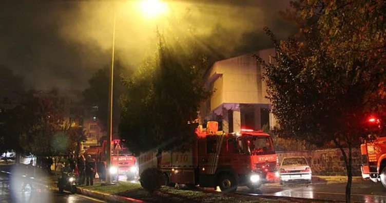Şanlıurfa’da metruk eski müze binasında yangın