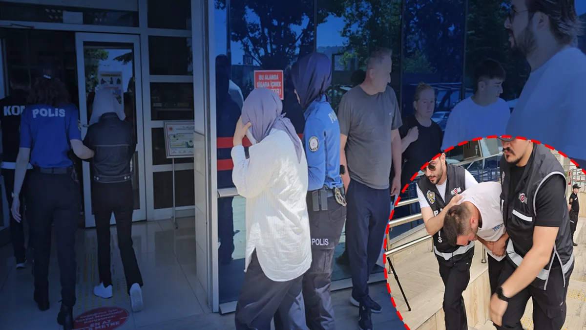 Zonguldak'ta yasa dışı kürtaj ve rüşvet operasyonu kapsamında adliyeye sevk edilen şüpheliler