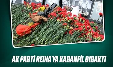 AK Parti İl Teşkilatı Reina önüne karanfil bıraktı
