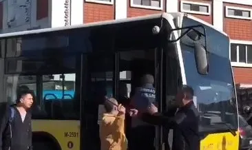 Yer İstanbul: Taksici otobüs şoförüne levye ile saldırdı!