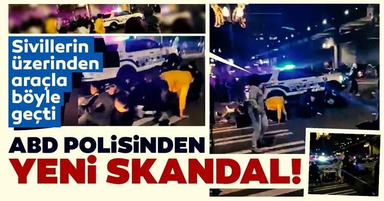 ABD’nin Washington eyaletinde şoke eden görüntüler! Polis aracıyla…