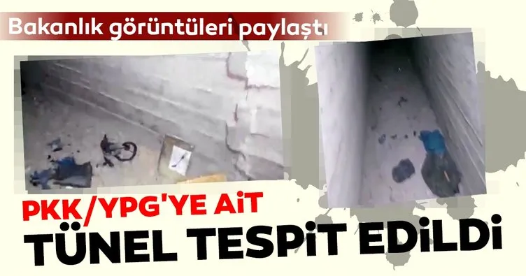 MSB: Tel-Abyad’da PKK/YPG’ye ait tünel tespit edildi