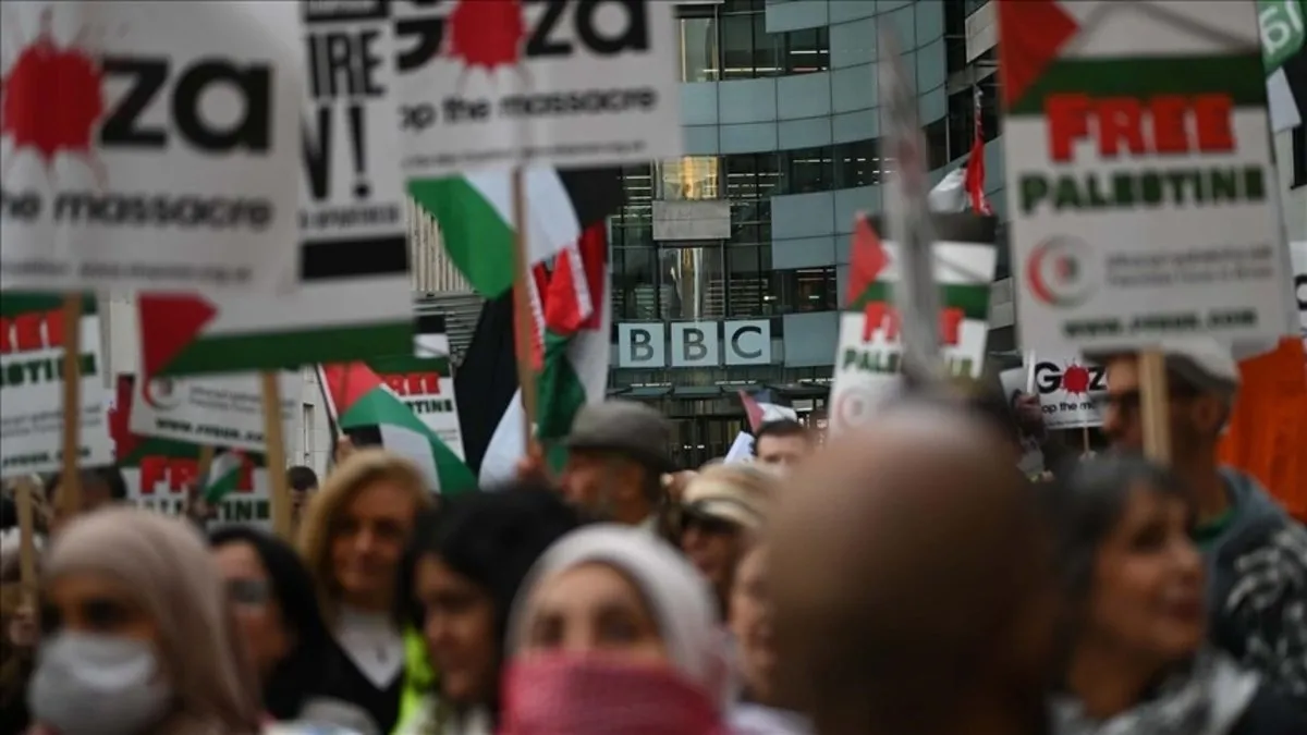 BBC'ye Gazze protestosu: