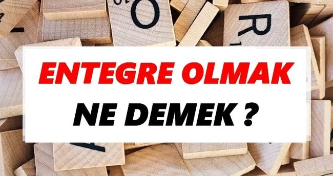Entegre olmak Ne Demek? TDK’ya Göre Entegre olmak Sözlük Anlamı Nedir?