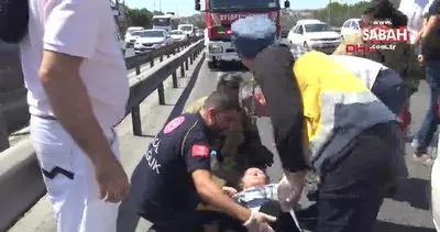 Kazada yaralanan kızını gören anne bayıldı | Video